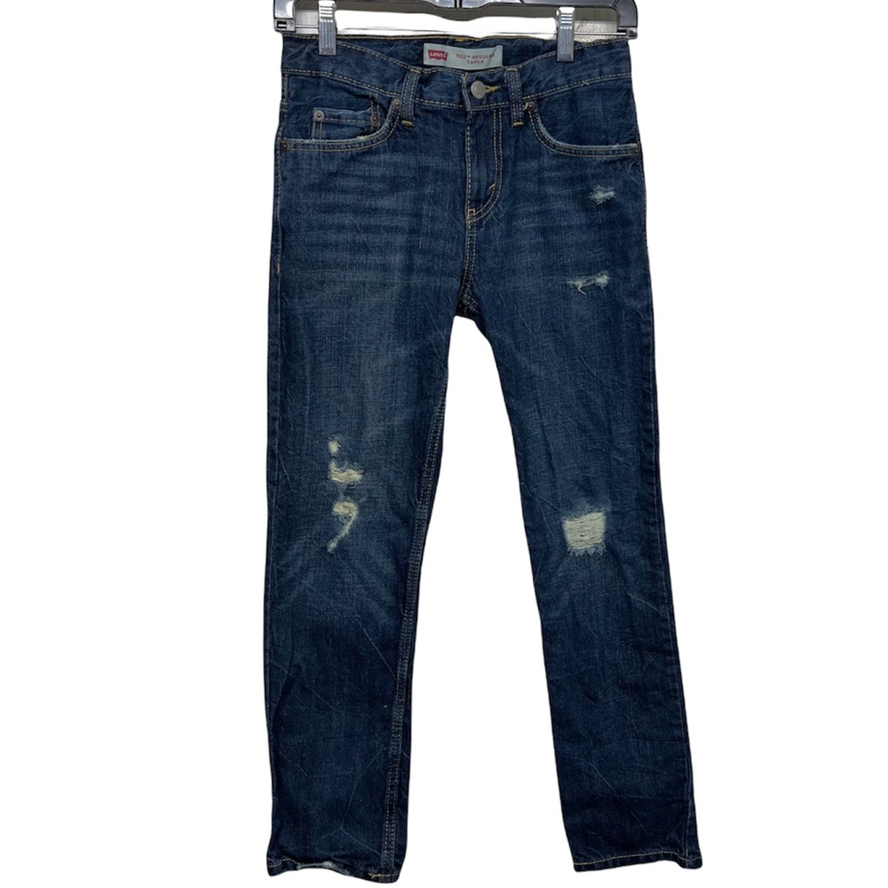 LEVIS 502 Regular Taper W25 L25 Distressed Jeans - Picture 2 of 10